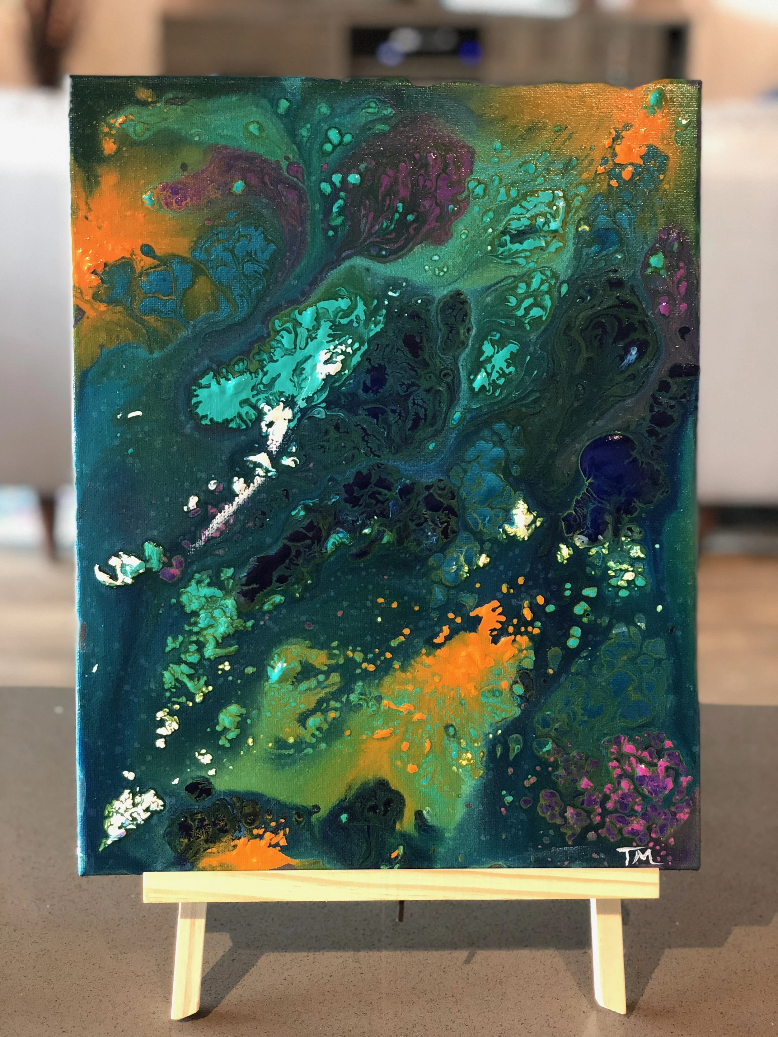 Small Abstracts - Made to Order - 9" x 12" w/ Easel