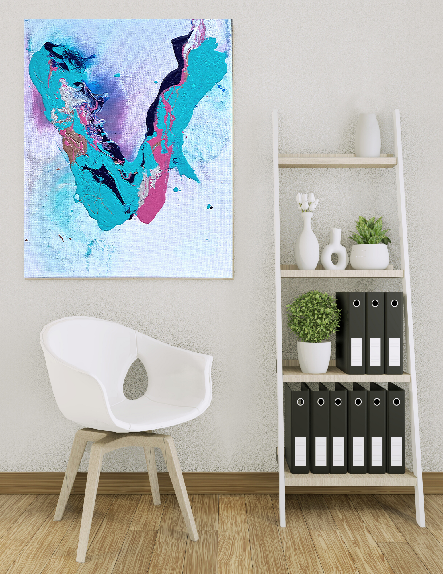 V Me Pink - 16' x 20'       [50% proceeds go to COVID19]