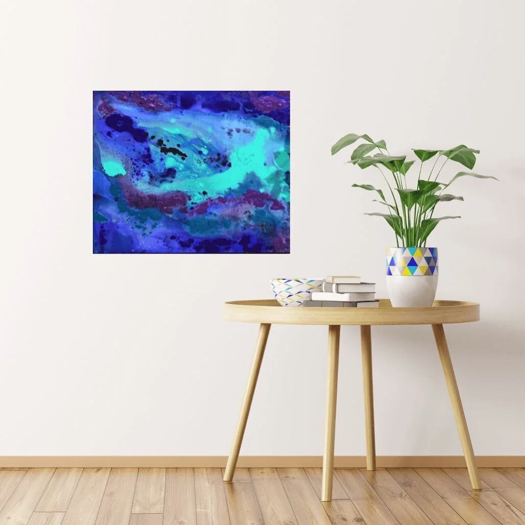 Metallic purple is the new black. Shop this 16&rdquo; x 12&rdquo; &ldquo;Metallic Storm&rdquo;