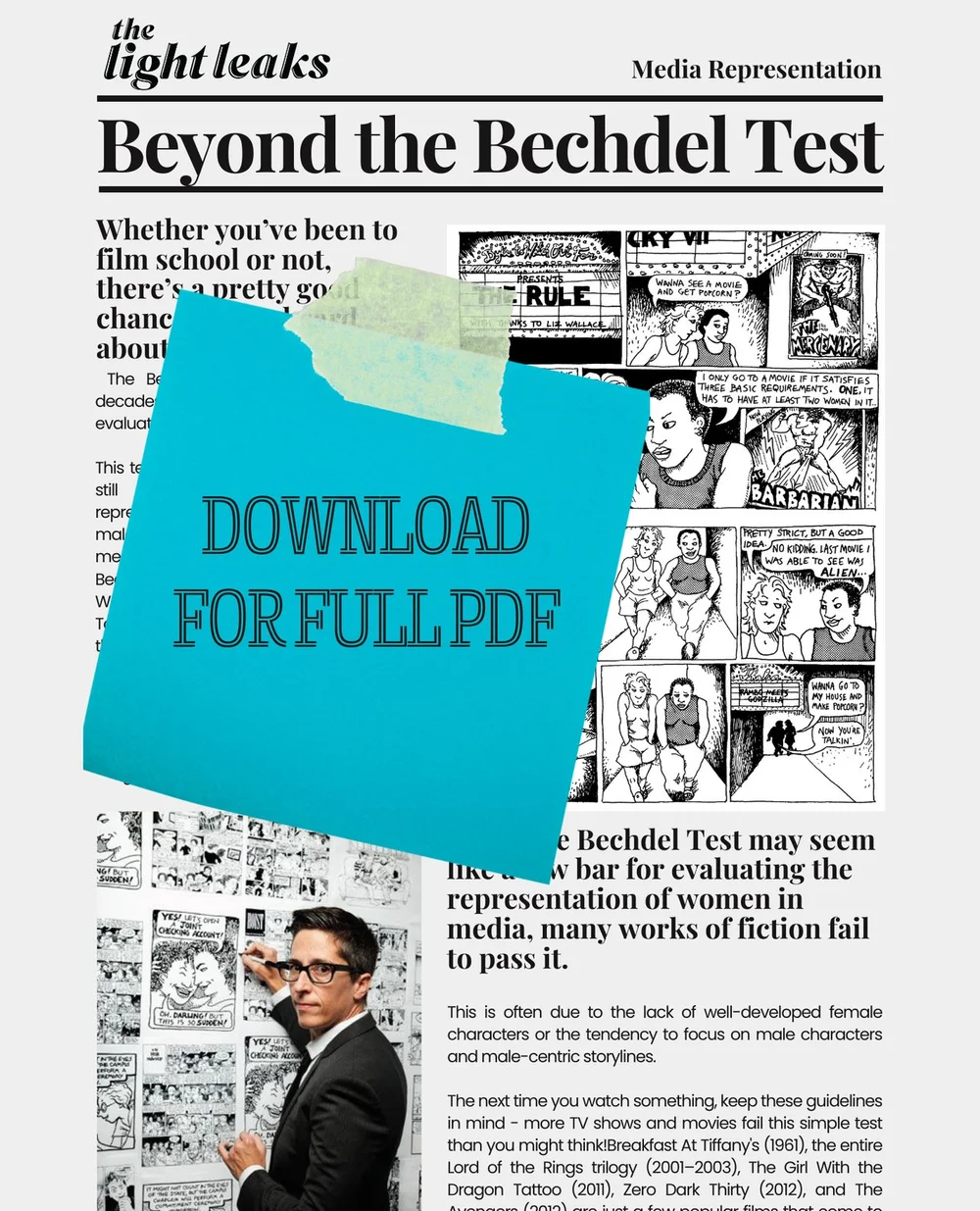 🎬 Ready to make a difference in media representation? Our latest guide, &quot;Beyond the Bechdel Test &amp; Actionable Steps for Enhancing Gender Rep,&quot; is designed to inspire and inform! 💪⁠
⁠
Available to our Patreon members or for just $3, th