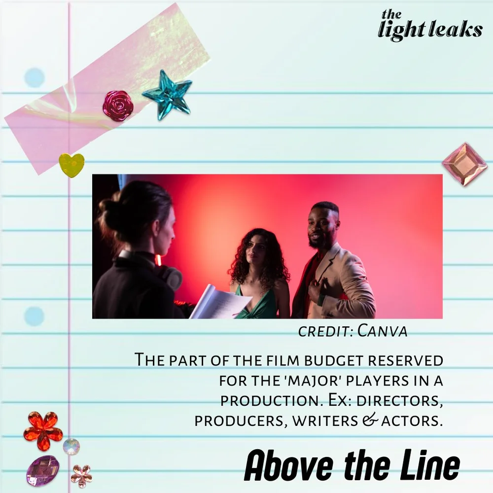 🎬 Film Term of the Day: Above the Line 🎬⁠
⁠
In the film world, Above the Line refers to key creative roles like the director, producers, writers, and lead actors. These are the decision-makers who shape the project&rsquo;s vision and direction. 🌟✨