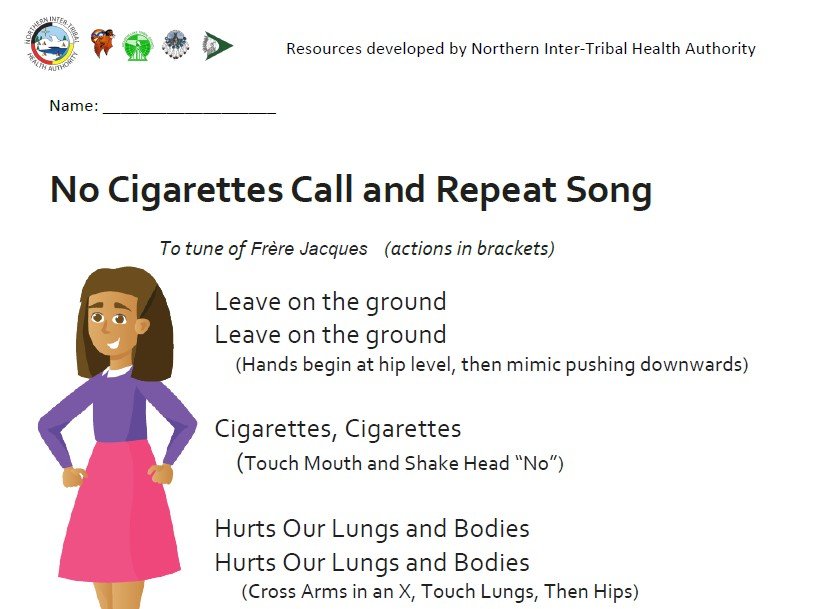 Cigarettes Game &amp; Song - Handout