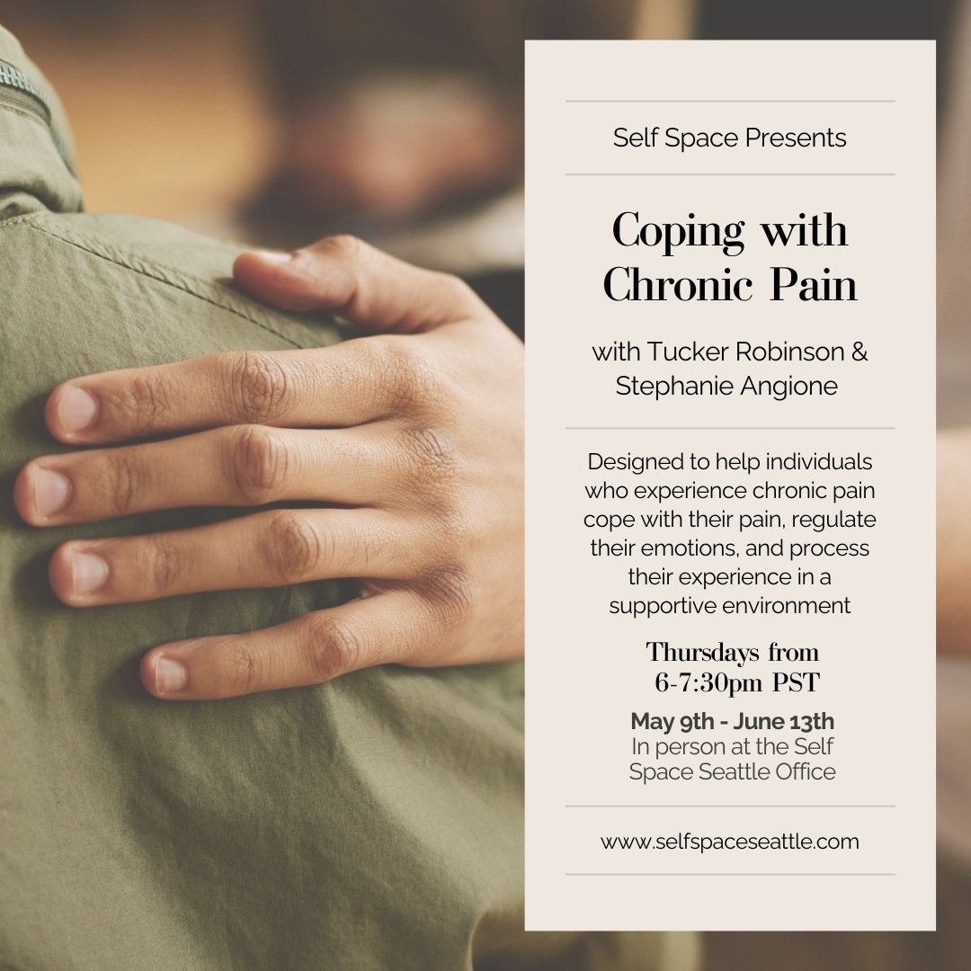 Living with chronic pain can present significant challenges, both physically and emotionally. This 6-week group therapy experience is designed to help individuals who experience chronic pain cope with their pain, regulate their emotions, and process 