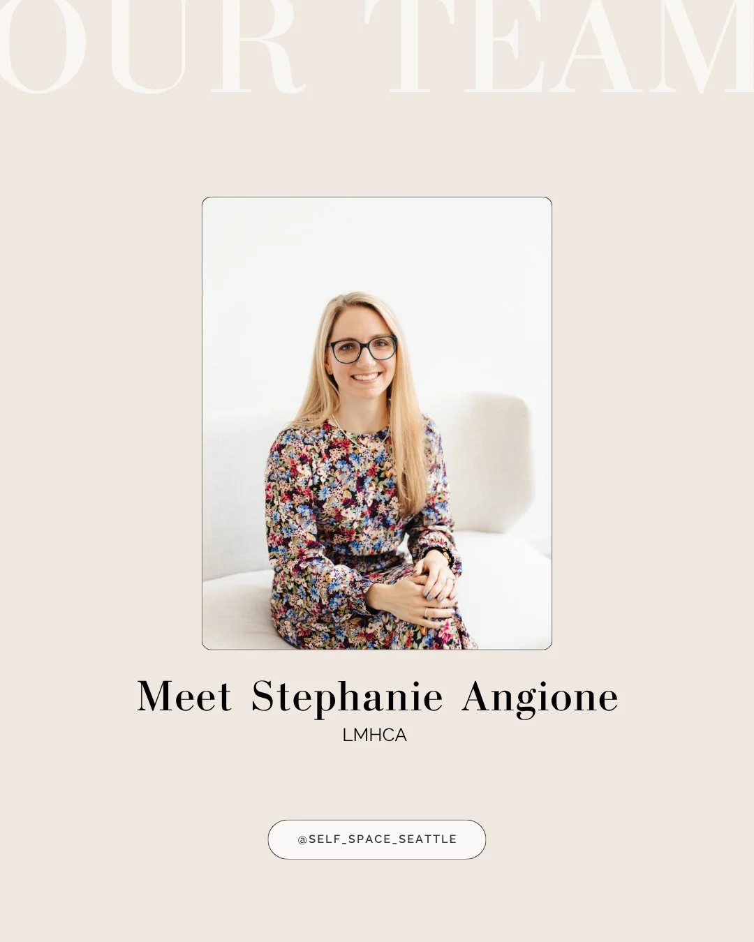 Meet Stephanie. 🌱

Before becoming a therapist, Stephanie spent years as a biomedical engineer &mdash; driven by a deep desire to make the world a better place. That same drive brought her to Self Space, where she now works with individuals and coup