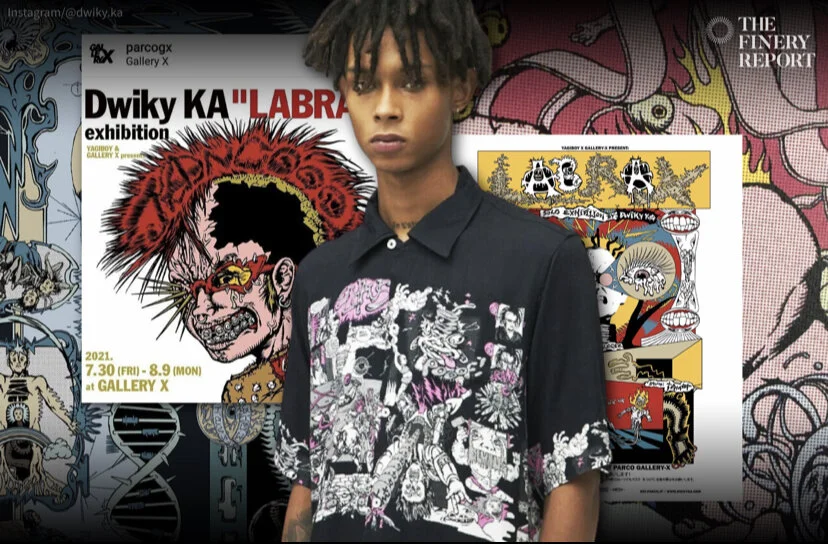 Illustrator Dwiky KA exhibits artworks in Japan