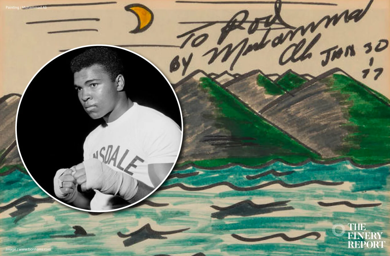 Muhammad Ali's rare original artworks up for auction