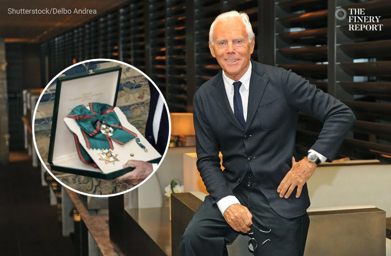 Giorgio Armani receives Italy’s highest honour, the Knight Grand Cross 