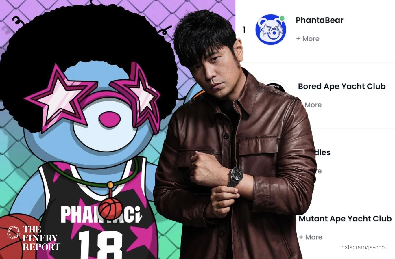 Jay Chou's NFT project "Phanta Bear" breaks record as it tops OpenSea ranking, dethroning Bored Ape Yacht Club