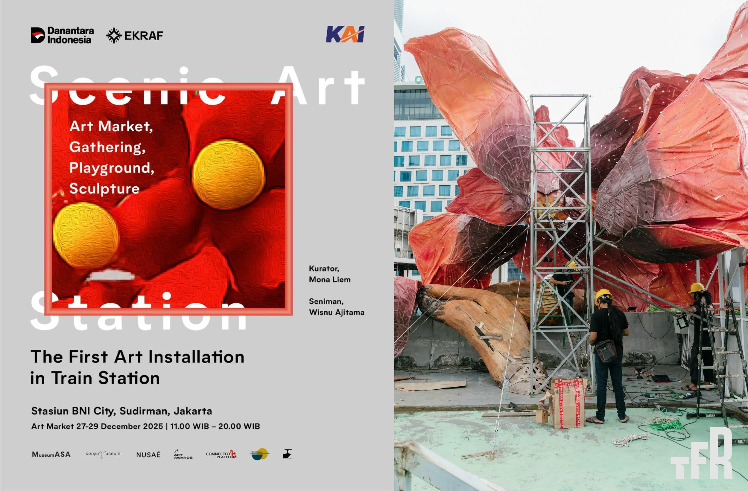 Nusae sulap Stasiun Sudirman Baru BNI City jadi instalasi seni lewat SCENIC Art Stati