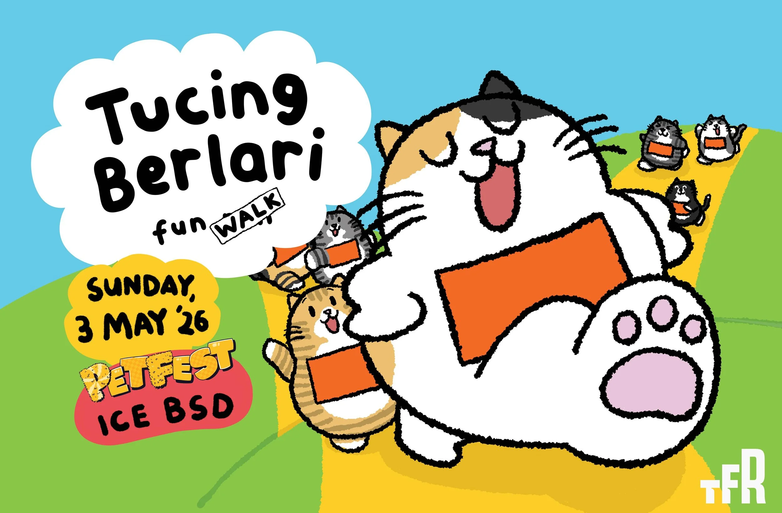 Kembangkan IP lokal menjadi fun walk, TFR News dan Ibu Tucing hadirkan Tucing Berlari