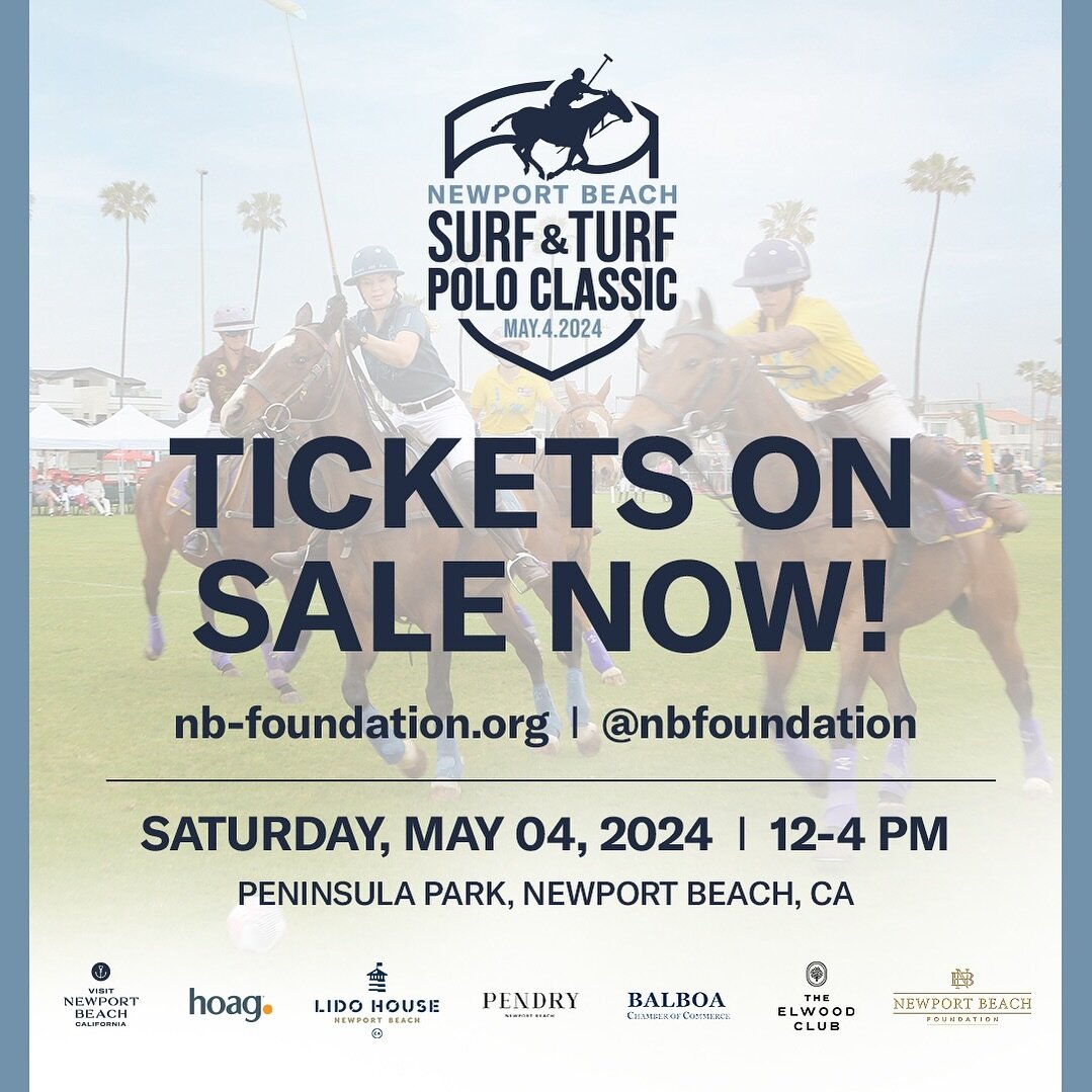 It is officially time - tickets are live!! 
We can&rsquo;t wait to see everyone at The Second Annual Surf &amp; Turf Polo Classic! 

Link in bio to purchase - limited availability!!