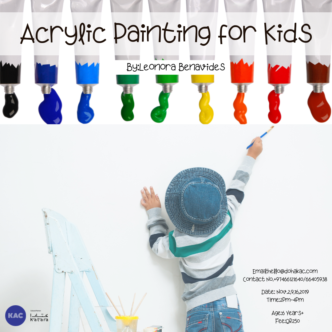 Acrylic Painting For Kids by Leonora Benavides