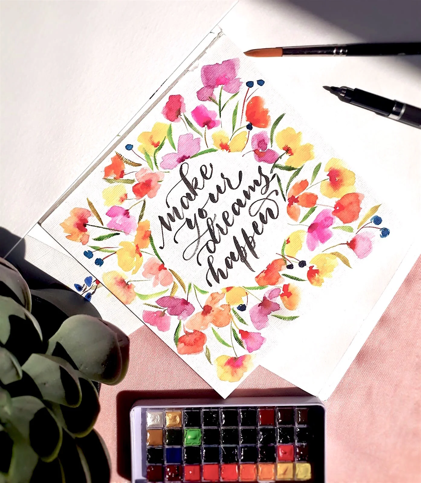 Introduction to Loose Watercolor Florals ,February 15,2020