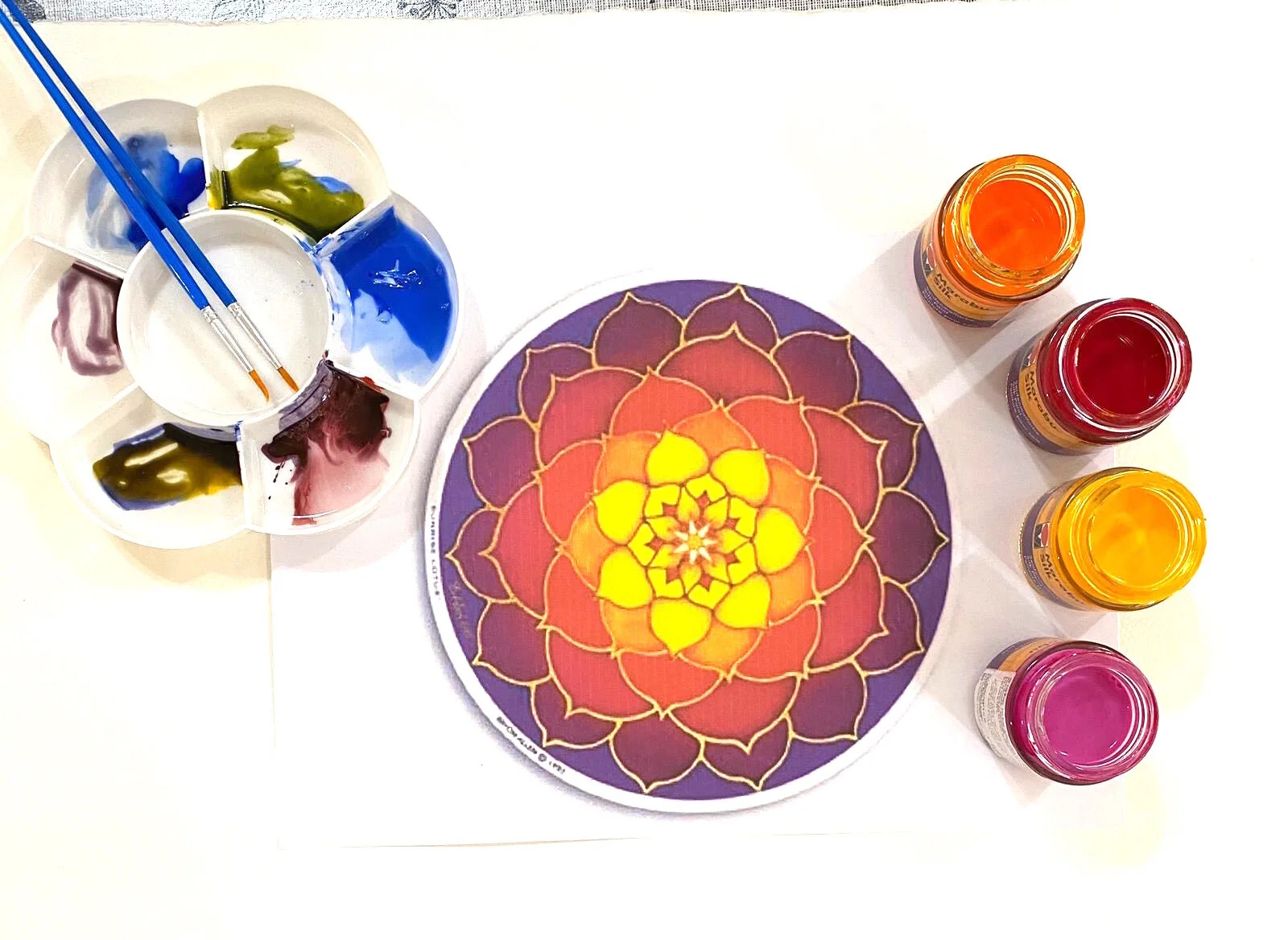 Mandala Silk Painting Workshop ,February 29,2020