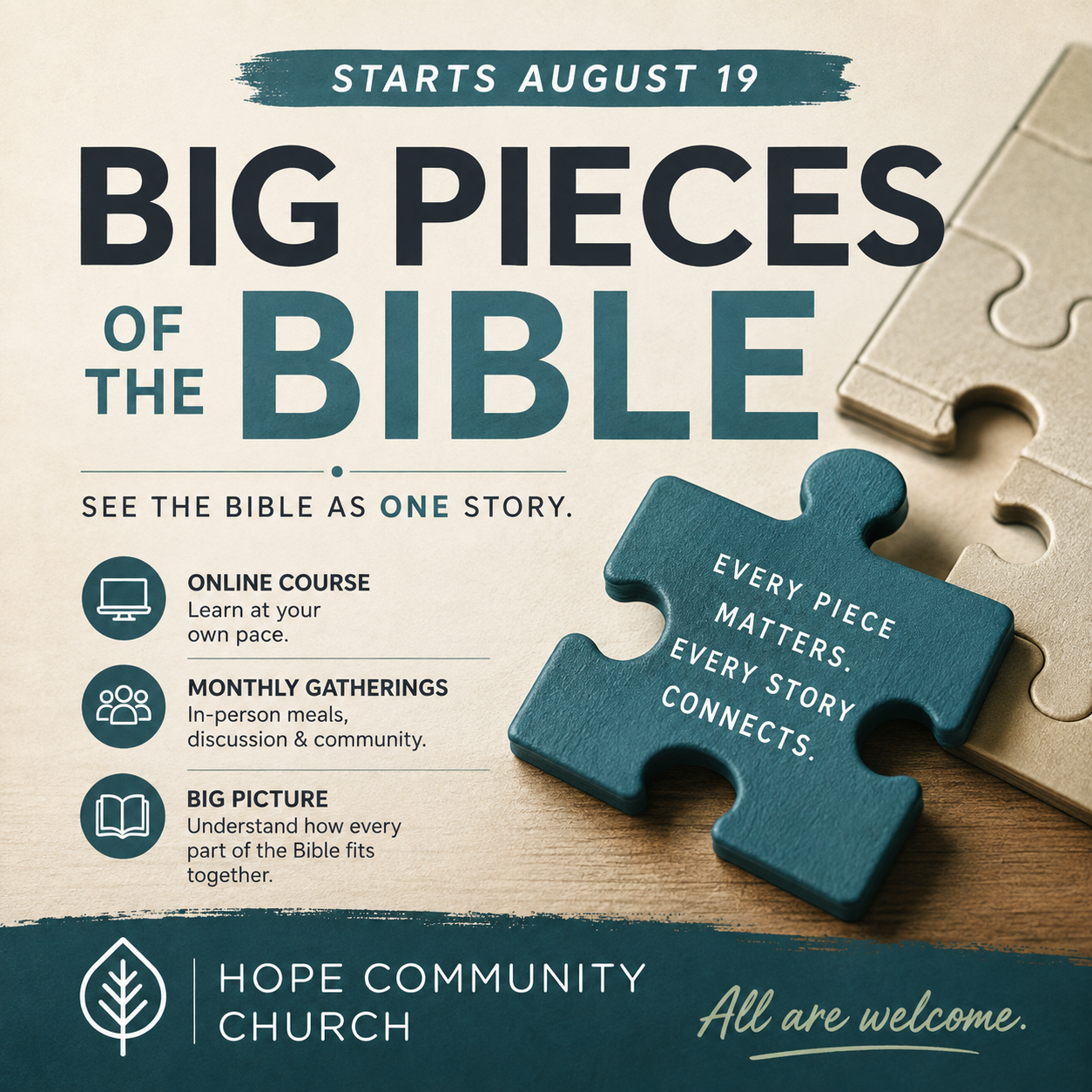 Big Pieces of the Bible