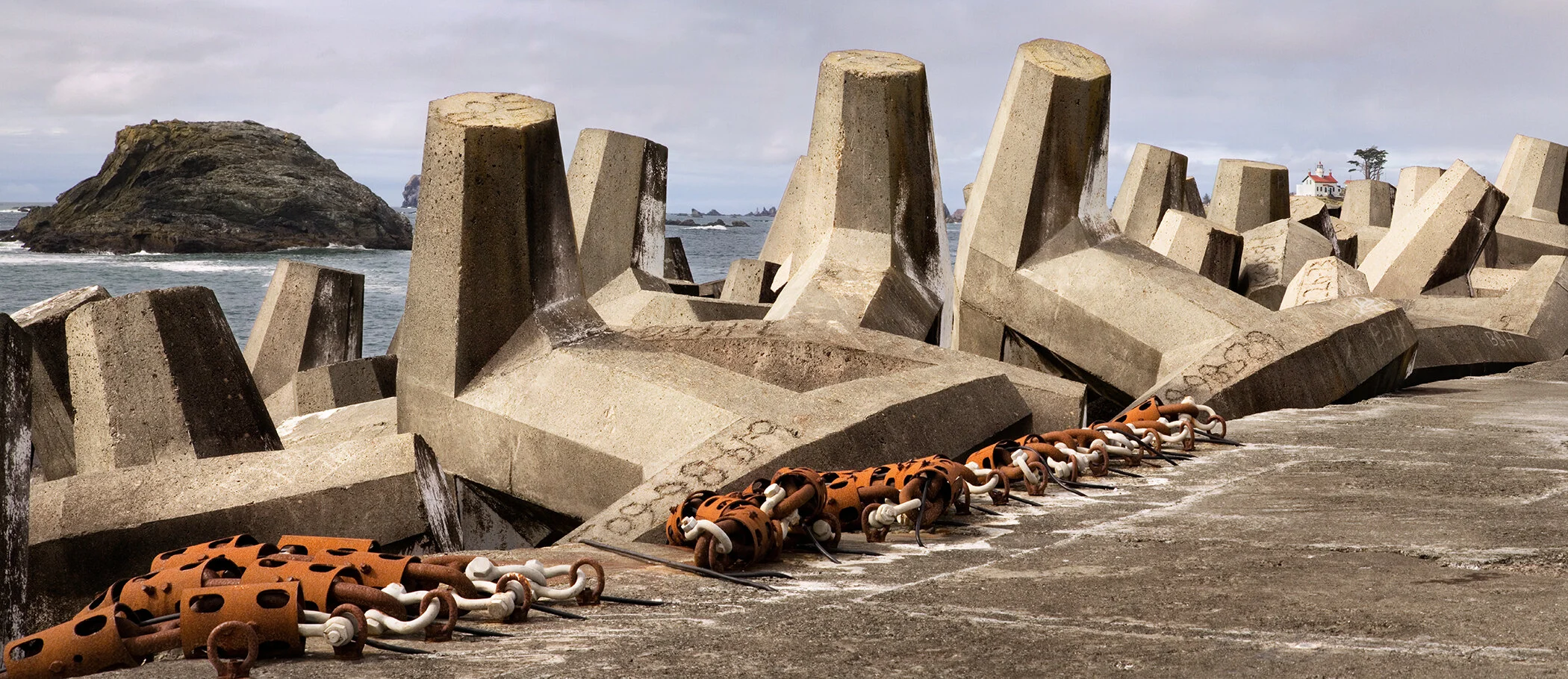 Crescent City Harbor Breakwater Dolos