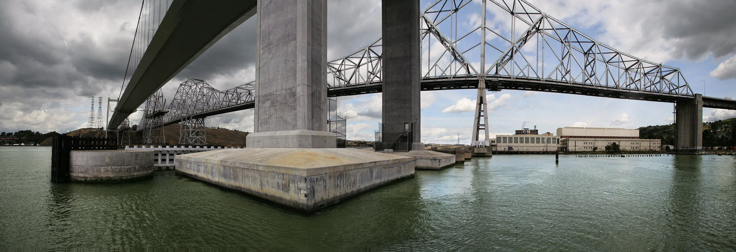 Carquinez Straight from Under Bridge