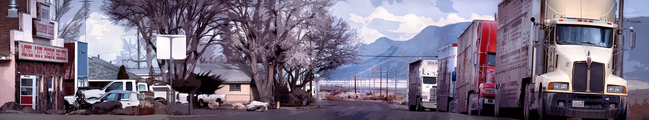 Gerlach, Trucks on Main Street