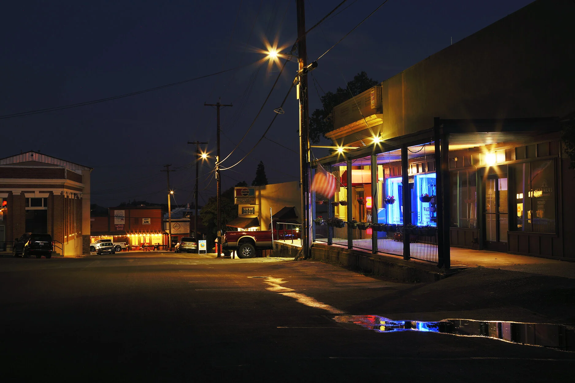 Downtown Newcastle at Night