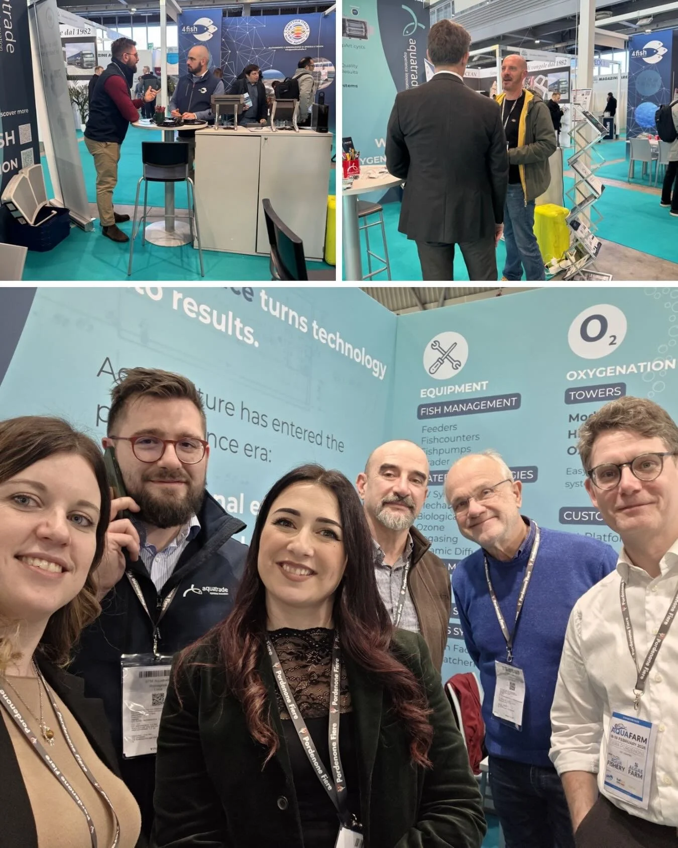 Primo giorno finito ✌🏻 ci prepariamo al secondo 🥂🥂 @aquafarm_pordenonefiere