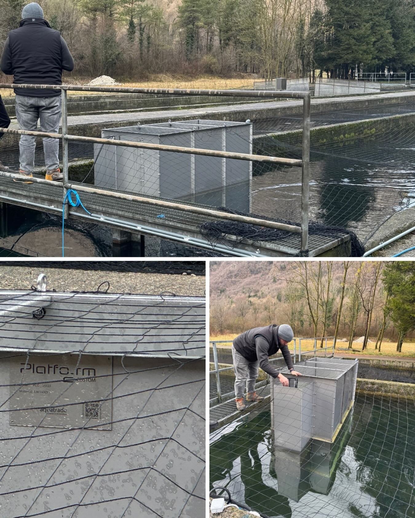 🌊 Real-time from the field

Luca is on site today, working closely with our client to verify the installation of the new custom Jet platforms, fully made in stainless steel and featuring a modular plate design.

All of this set within a trout farm i