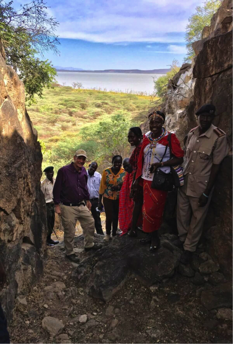 Ambassador Godec with the Ruko team on Giraffe Island