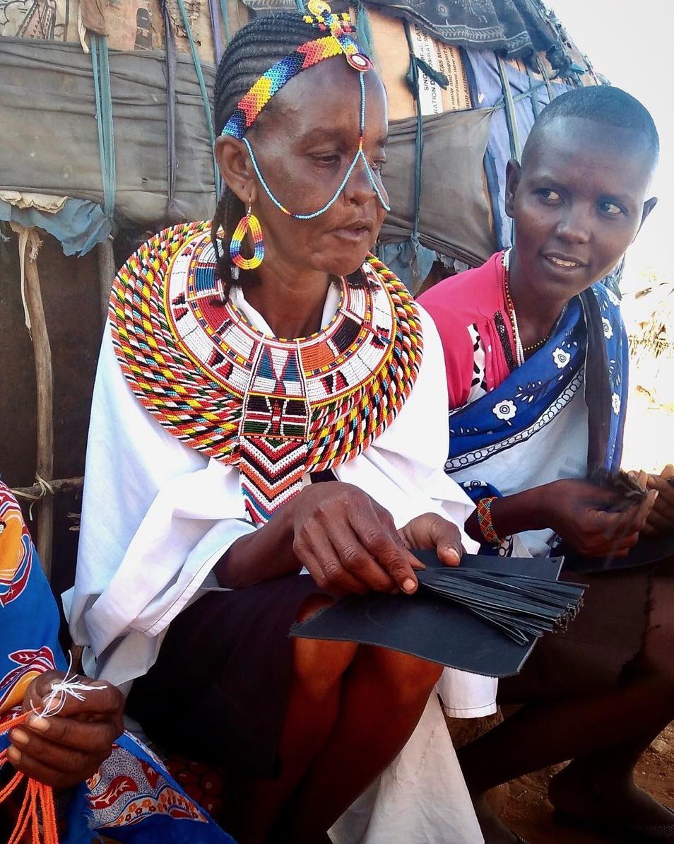 Star Beader Veronica, who was tragically disfigured in a crocodile attack in 1985. Since then, she’s faced multiple challenges including joblessness, an abusive marriage and trying to find ways to support her four children. Veronica is now an integral part of BeadWORKS, and is so skilled at product design she now teaches other women.