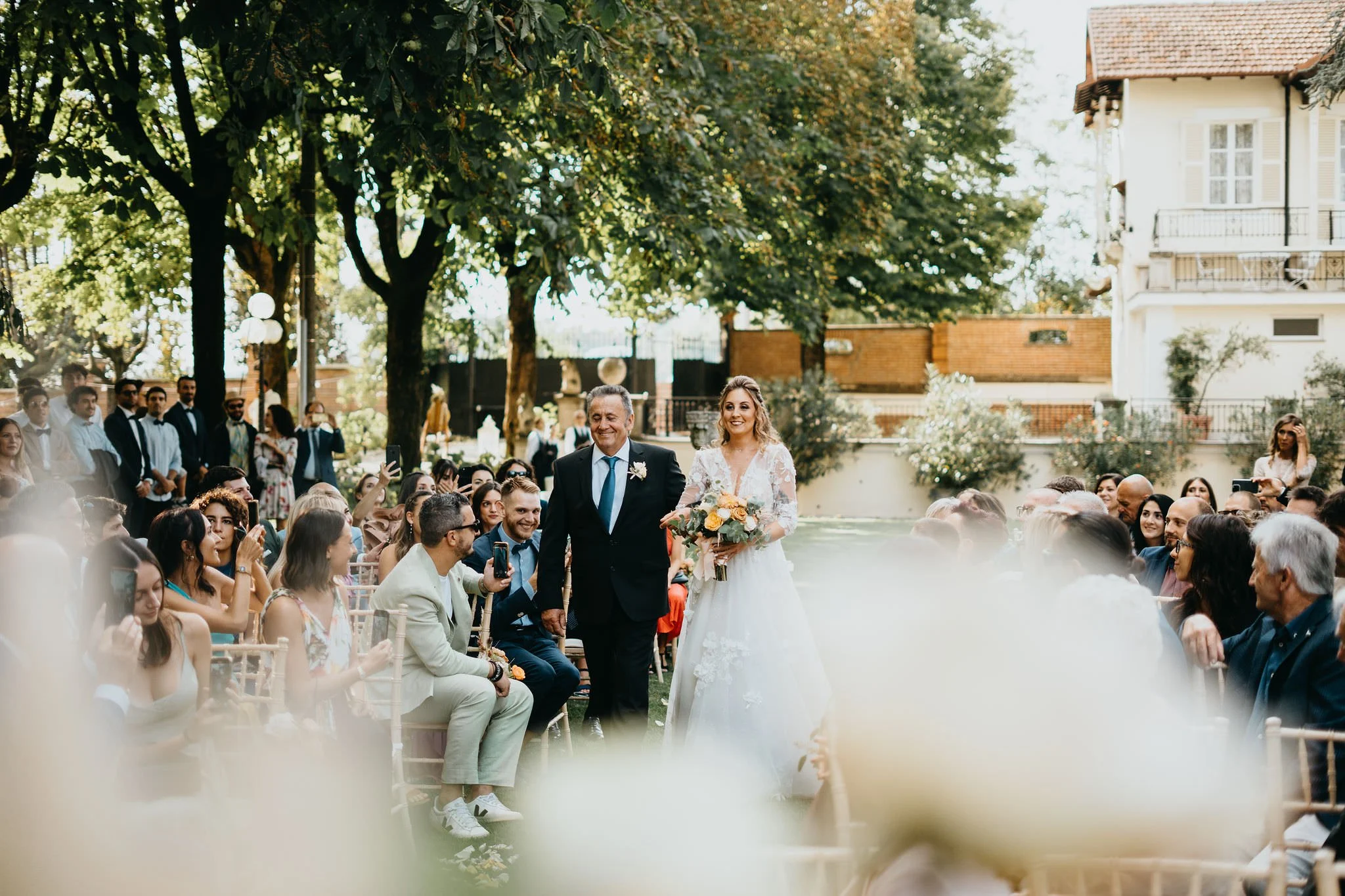 ingresso sposa matrimonio simbolico giardini la pergola
