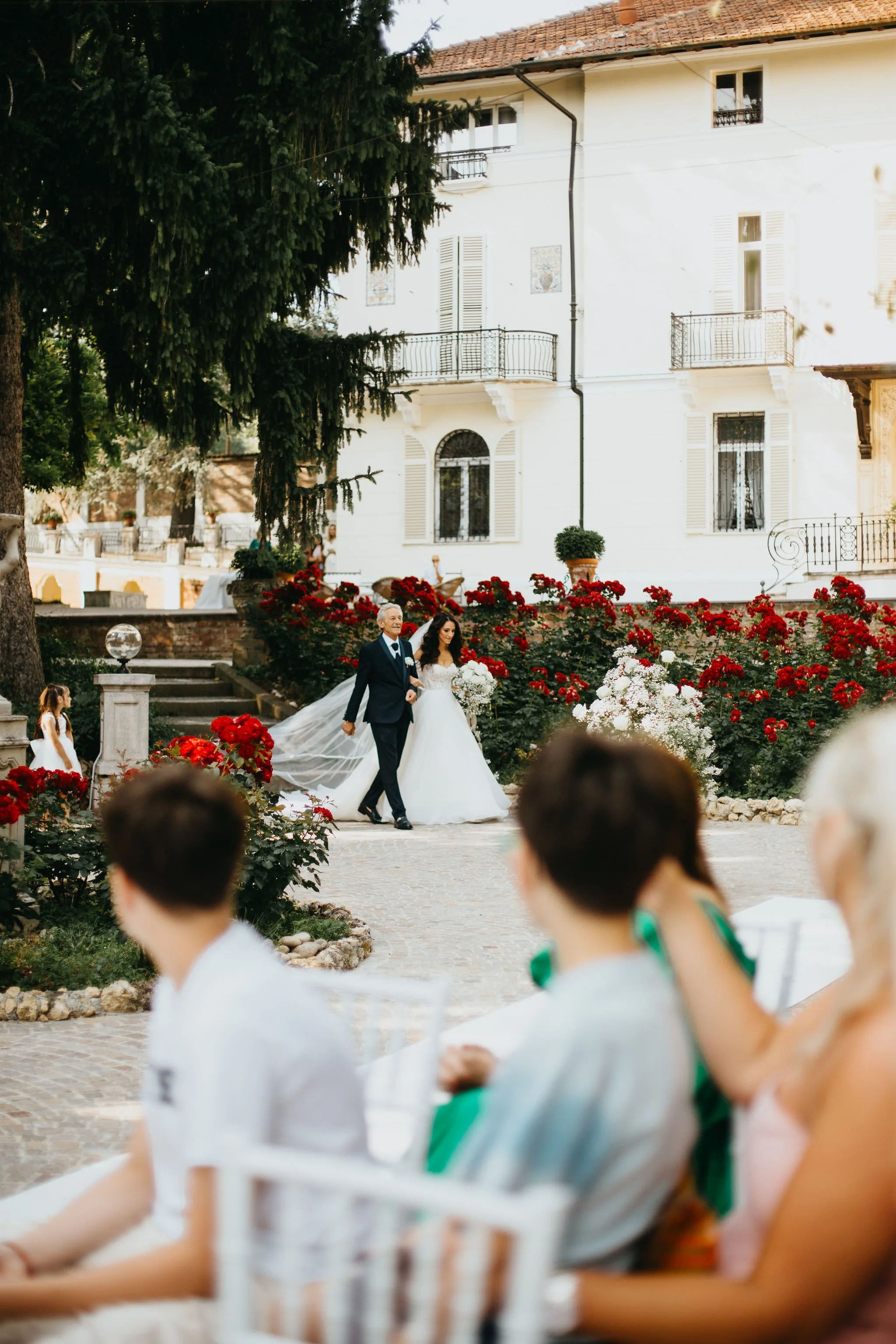 sposa con papà giardini la pergola