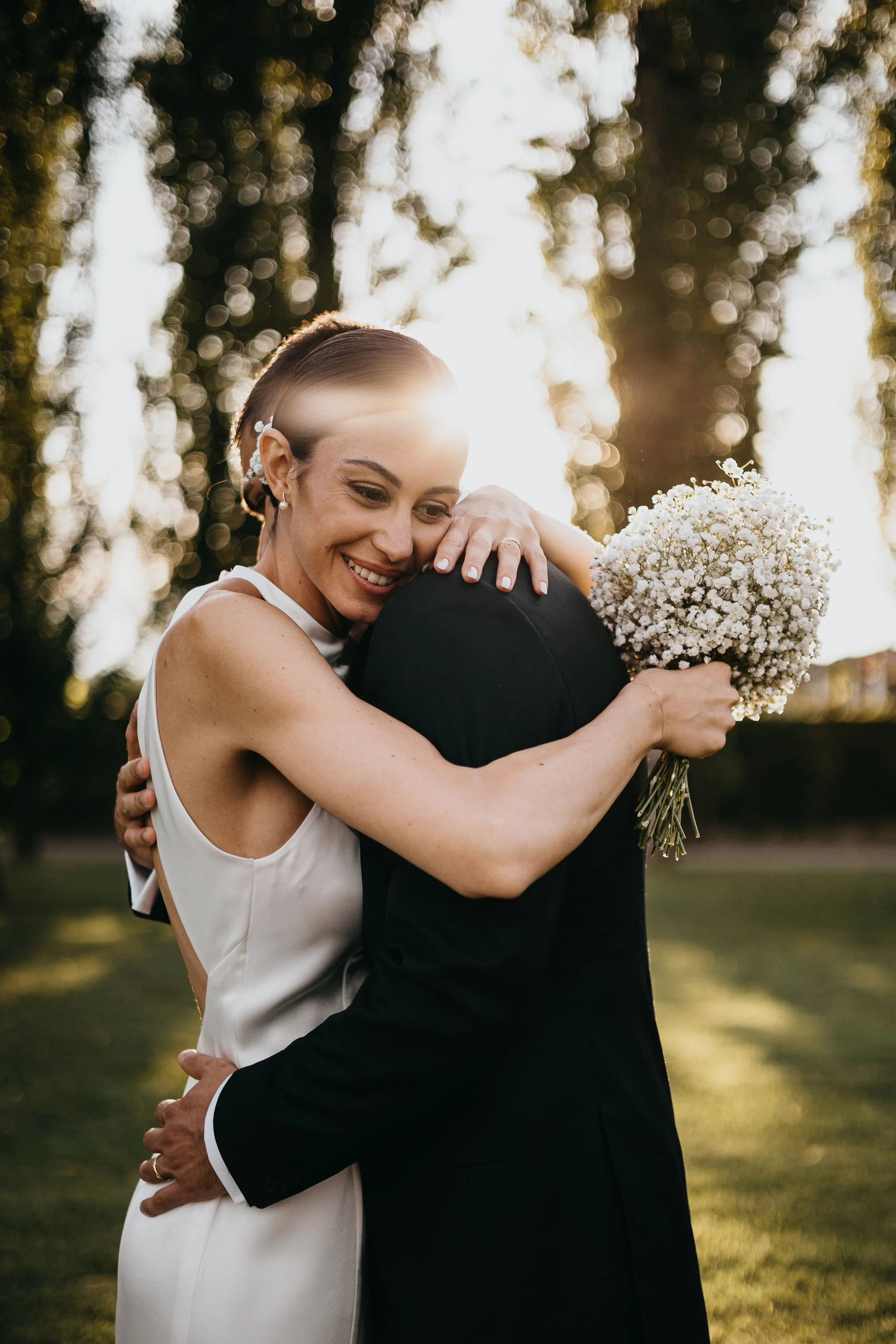 foto naturale sposi matrimonio castello montegioco