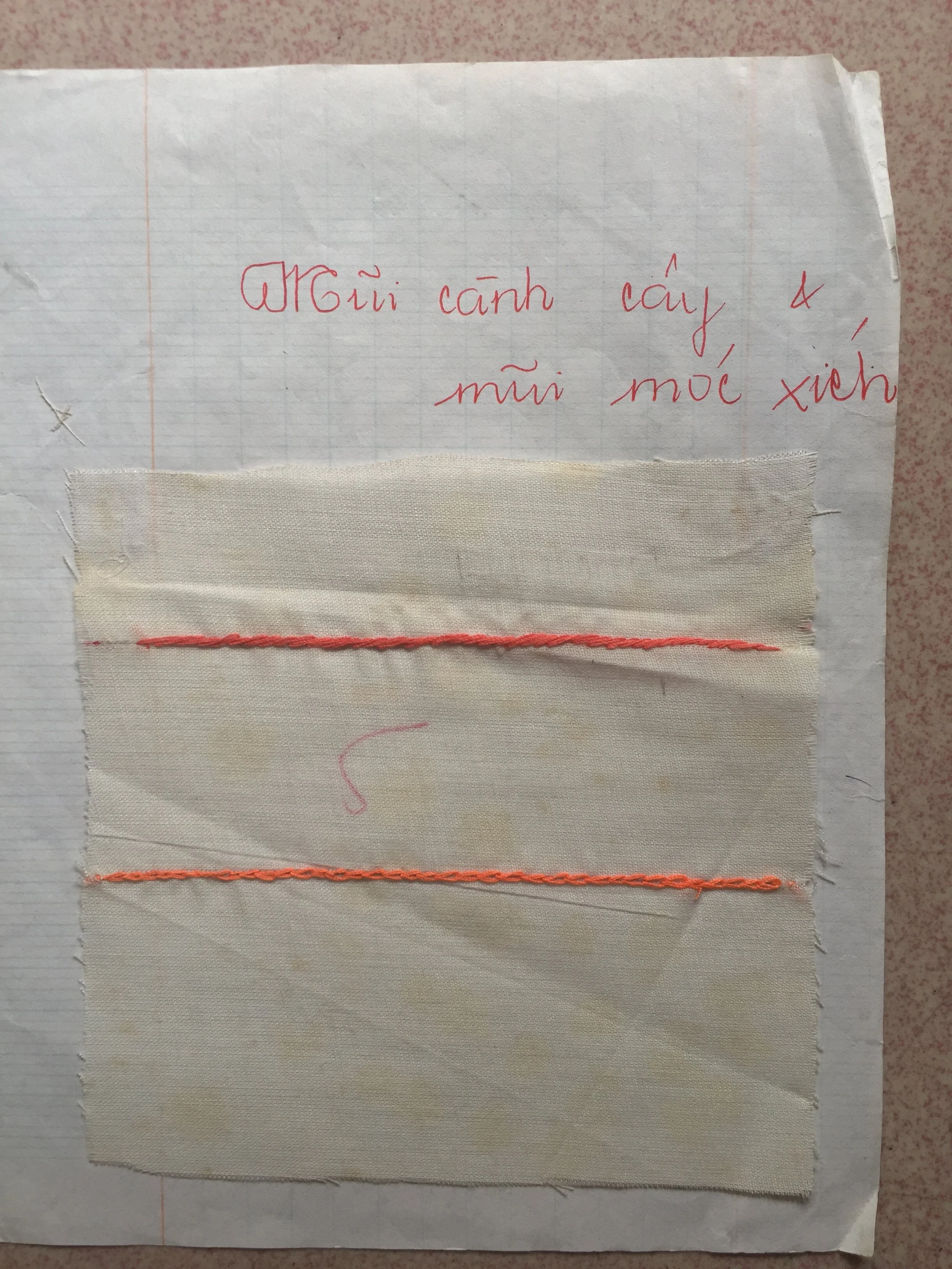 Hand-embroidered, Stem Stitches &amp; Chain Stitches