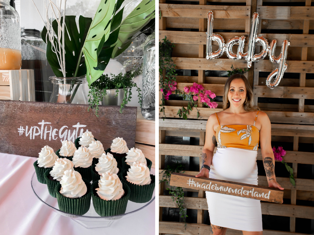 Cupcakes by Dawns Dreamy Cakes , Alice wears skirt and top from Kookai .