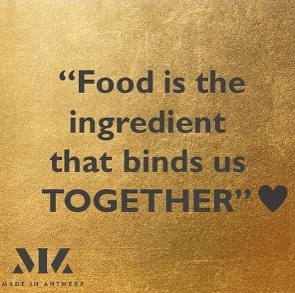 &lsquo;Food is the ingredient that binds us TOGETHER&rsquo; 💛 #food #foodstagram #restaurant #madeinantwerp #radisson_blu #radissonblu #hotel #radissonhotels #antwerp #belgium #visitantwerp