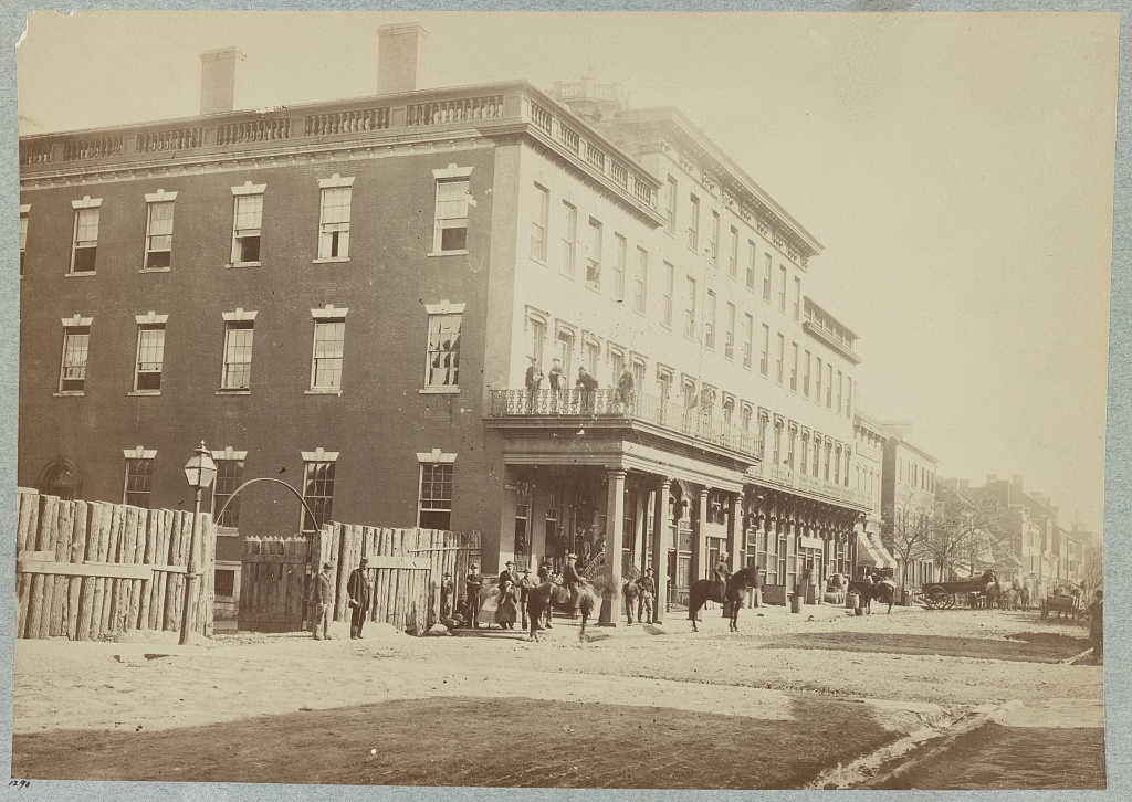 Mansion House Hospital in Alexandria, VA, where Emma worked. Courtesy of the LOC.