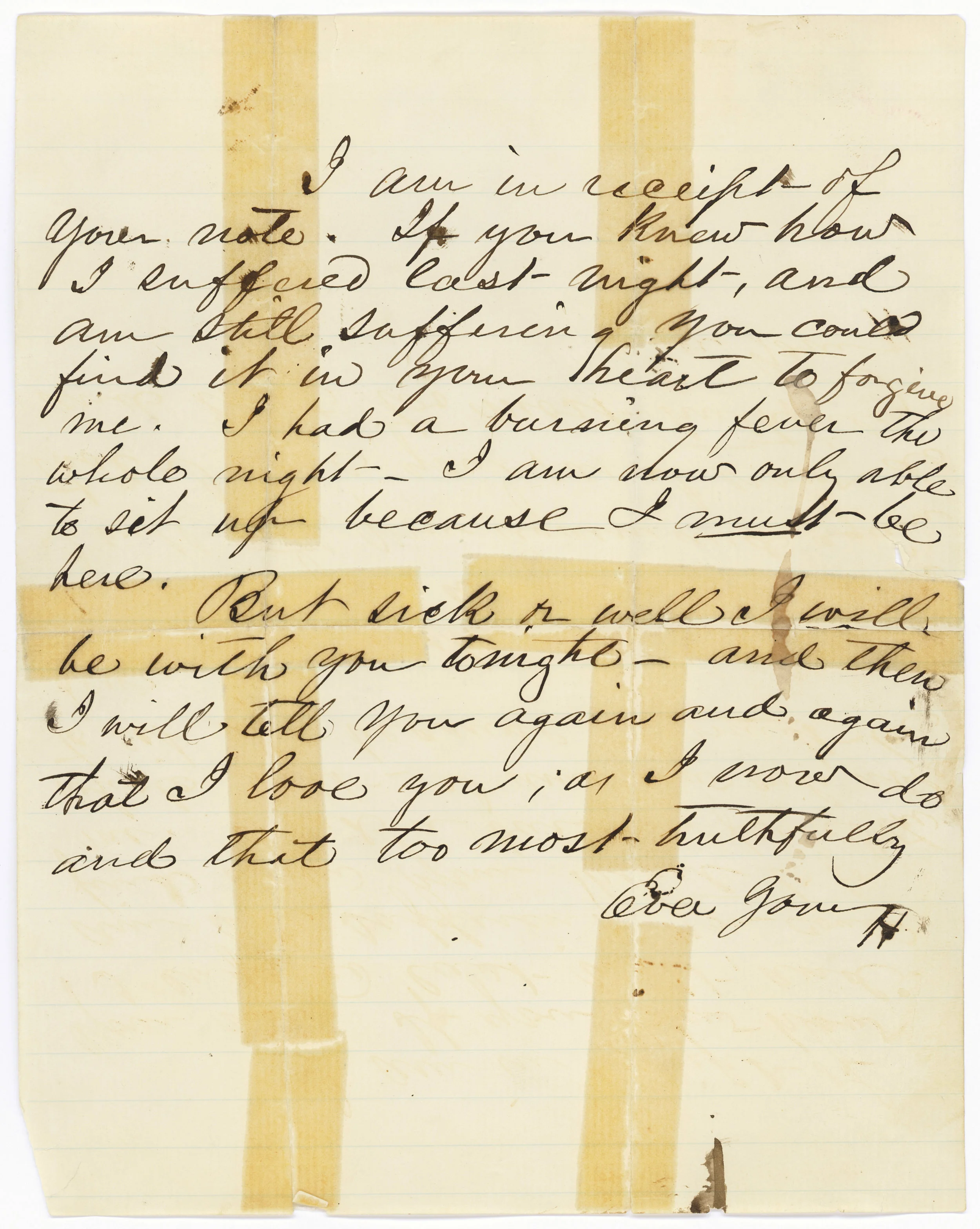  This is one of Henry W’s love letters to Rose, though mostly he just talks about how much he’s suffering: both for missing Rose, and of some kind of constant intestinal problem. Cute.   Courtesy of the National Archives and Records Administration  