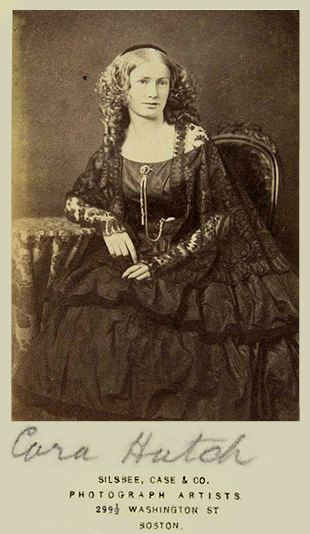 Cora Hatch entranced many a gentleman with her spiritualist ways. It wasn’t often that a 19th-century man had the chance to see a woman in ringlets talking philosophy intelligently! Wikicommons .