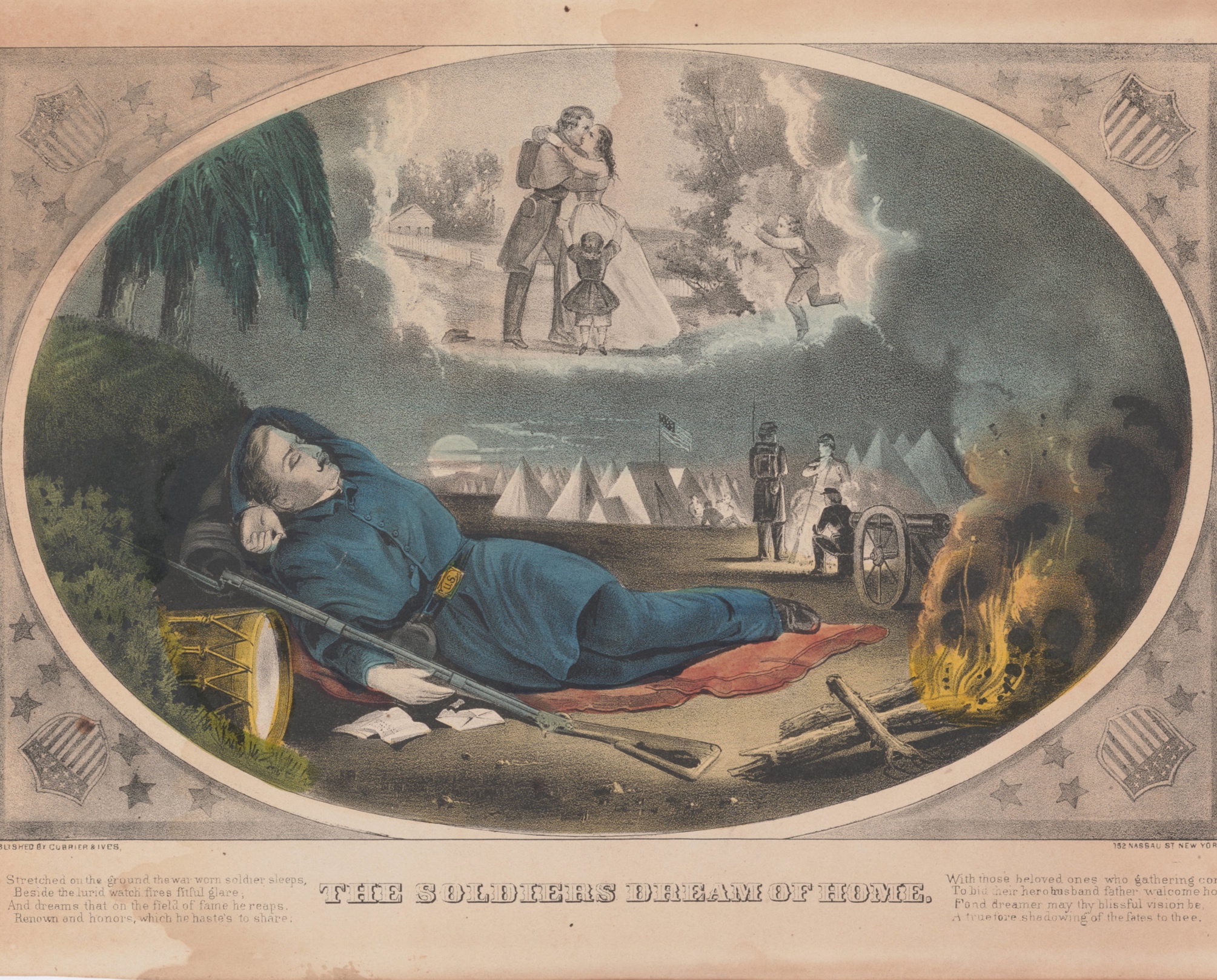 "The Soldier Dreams of Home," courtesy of the Huntington Library