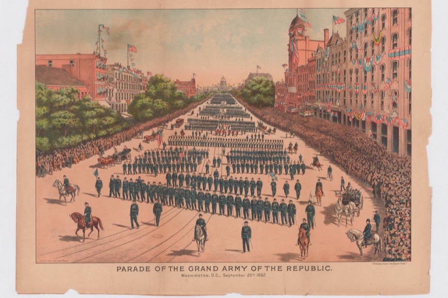 The Union army loved their parades, and so did Emma. Courtesy of the Huntington Library.