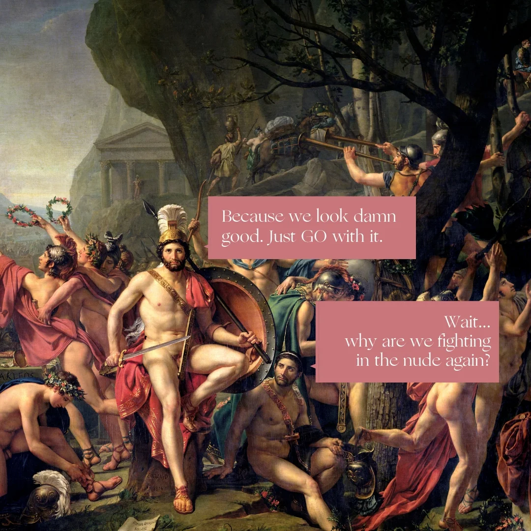 Leonidas at Thermoplae by Jacques-Louis.