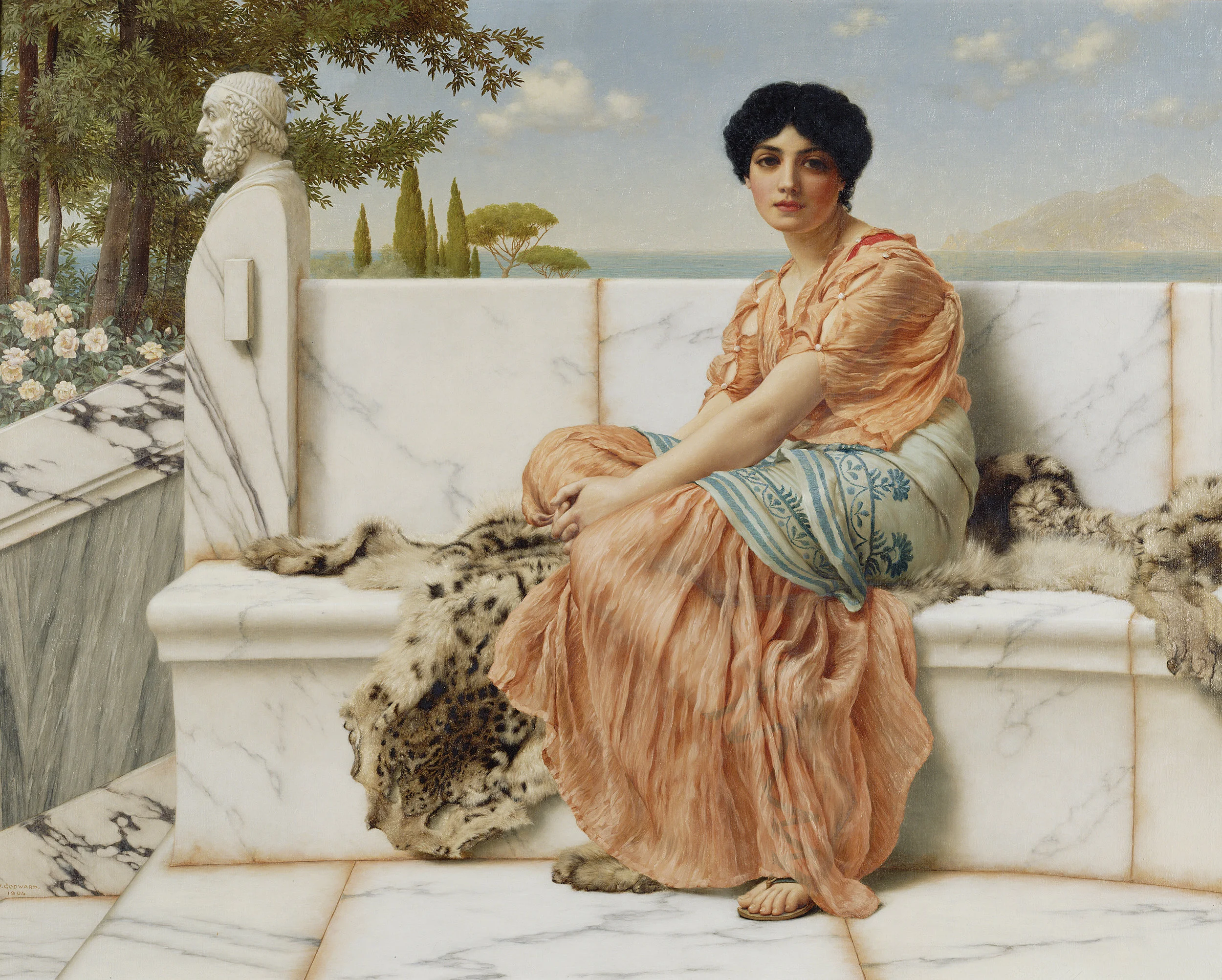 Reverie or In The Days of Sappho_John William Godward_Getty Museum.jpg