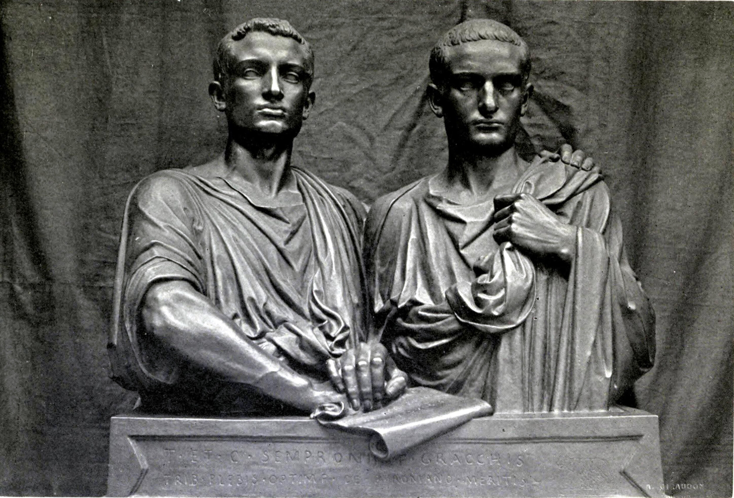 Those pot-stirrers Tiberius and Gaius Gracchus. Why won’t they just quit while they’re kind of ahead? Wikicommons.