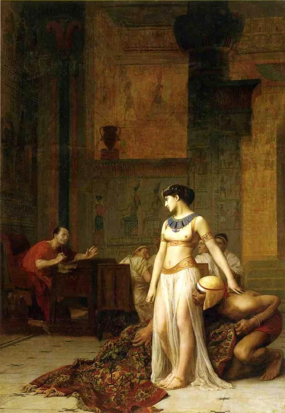 cleopatra-and-caesar_JJerome 19th century_wiki.jpg