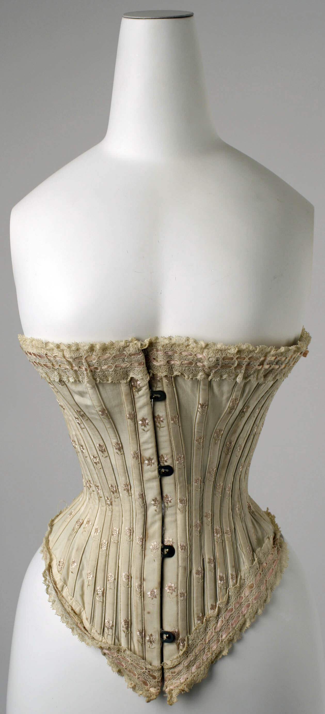 This French corset from the 1890s doesn't offer much support for the orbs.