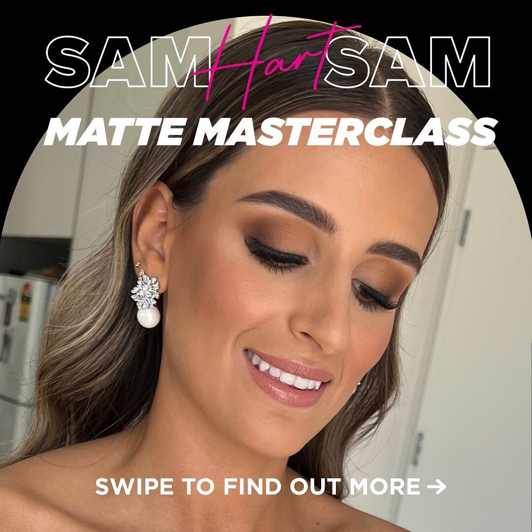 🚨MATTE MASTERCLASS🚨
Introducing my newest class for 2023! 

Learn my tricks for that creamy, dreamy and never cakey matte look! 

This look is all about sculpting and defining features which often get lost in a dull matte makeup. 

Now with 2 learn