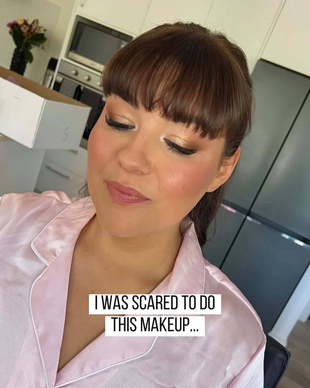 @jaimieryklief you spooked me gal 😆 but I&rsquo;m so glad we got to the bottom of it! 
You looked incredible on your big day 🤩 

Thank you for trusting me!!! 

Hair by @analesestyling_ 

#samhartmakeup #nzmakeupartist #aucklandmakeupartist #bridalm