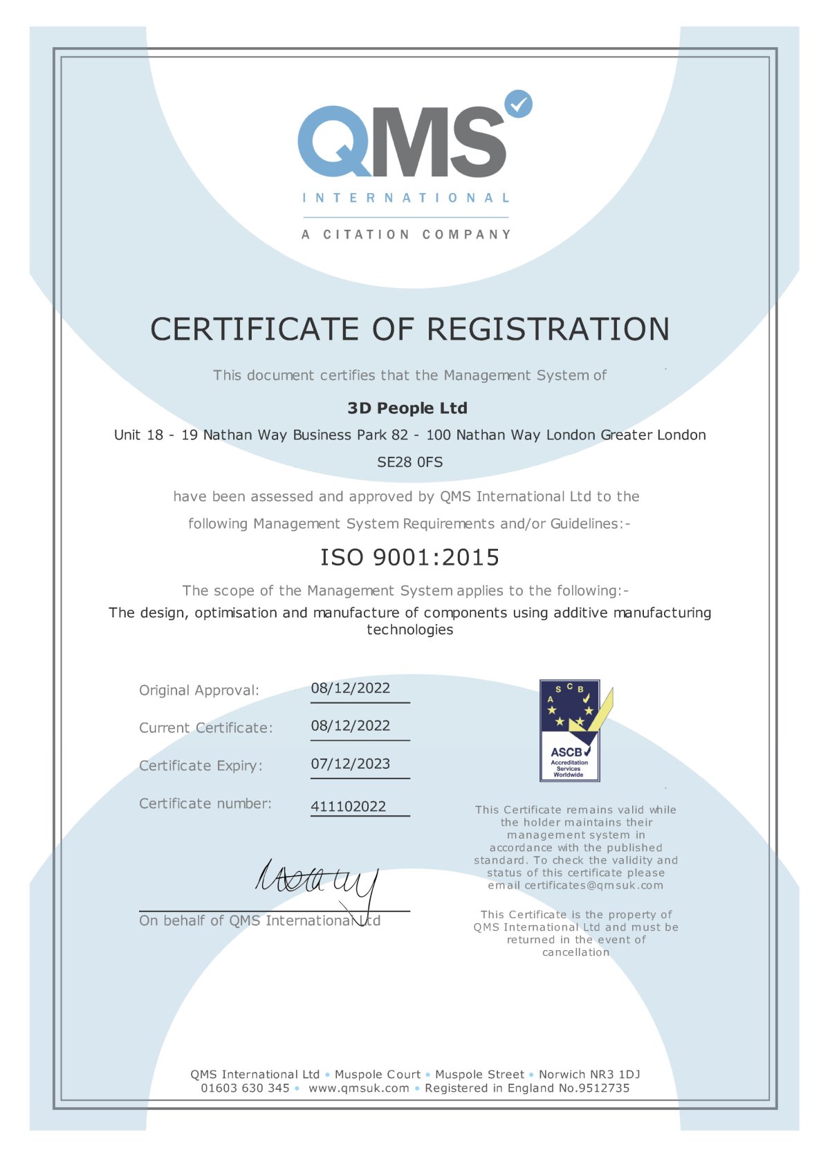 3D People’s commitment to quality shines through with ISO 9001:2015 ...