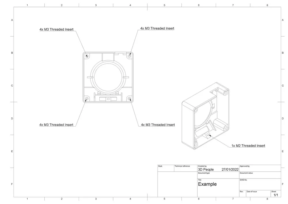 Threaded Inserts for 3D printing — 3D People UK