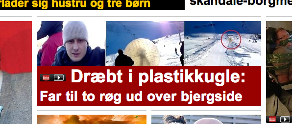 Alverdens ulykker punktum dk De danske medier, med eb.dk , bt.dk og tv2.dk i spidsen, giver os hver dag flere ulykker, flere breaking news og flere katastrofevideoer at klikke på. Og klikker, det gør vi. Det er blevet diskuteret meget, hvorfor vi på den ene side klikker og ser ulykker og katastrofer, og på den anden side efterlyser mere dybdeborende journalistik. Jeg kan desværre ikke huske hvem det var der ytrede det, men jeg er helt enig i at det er en billig selvretfærdig logik når medierne undskylder sig med at de blot gi'r os hvad vi vil have - og her var der en der pointerede, at når der er ildebrand er vi også fascinerede og ser nysgerrigt på, men det betyder ikke at vi ønsker os flere ildebrande. En af de værste tendenser i pressen er de forfærdelige ulykker der præsenteres med en overskrift der slører at det er en udenlandsk nyhed der er tale om. Jeg mener at kunne huske en tid hvor, hvis der for eksempel stod “mor til to slemt forbrændt i ulykke” i en rubrik, så betød det underforstået at det var en dansk mor, og derfor -alt andet lige- var mere relevant for et dansk medie at dække begivenheden end hvis det havde været en amerikansk mor. Se på Ekstrabladet i dag. Rubrikken lader os kun vide at der er tale om en far til to. At det viser sig at være en russisk mand gør naturligvis ikke ulykken mindre slem. Men det gør den mindre relevant for et dansk medie at smide på forsiden. Jeg tillader mig at efterlyse en mediepraksis hvor man genoptager mere præcise rubrikker. Er det blåøjet af mig? Og har jeg i første omgang ret i min antagelse? Spekulerer medierne i at sløre alverdens ulykker, så de i rubrikform ser ud til at være danske - i hvert fald indtil vi har klikket os ind til artiklen…?