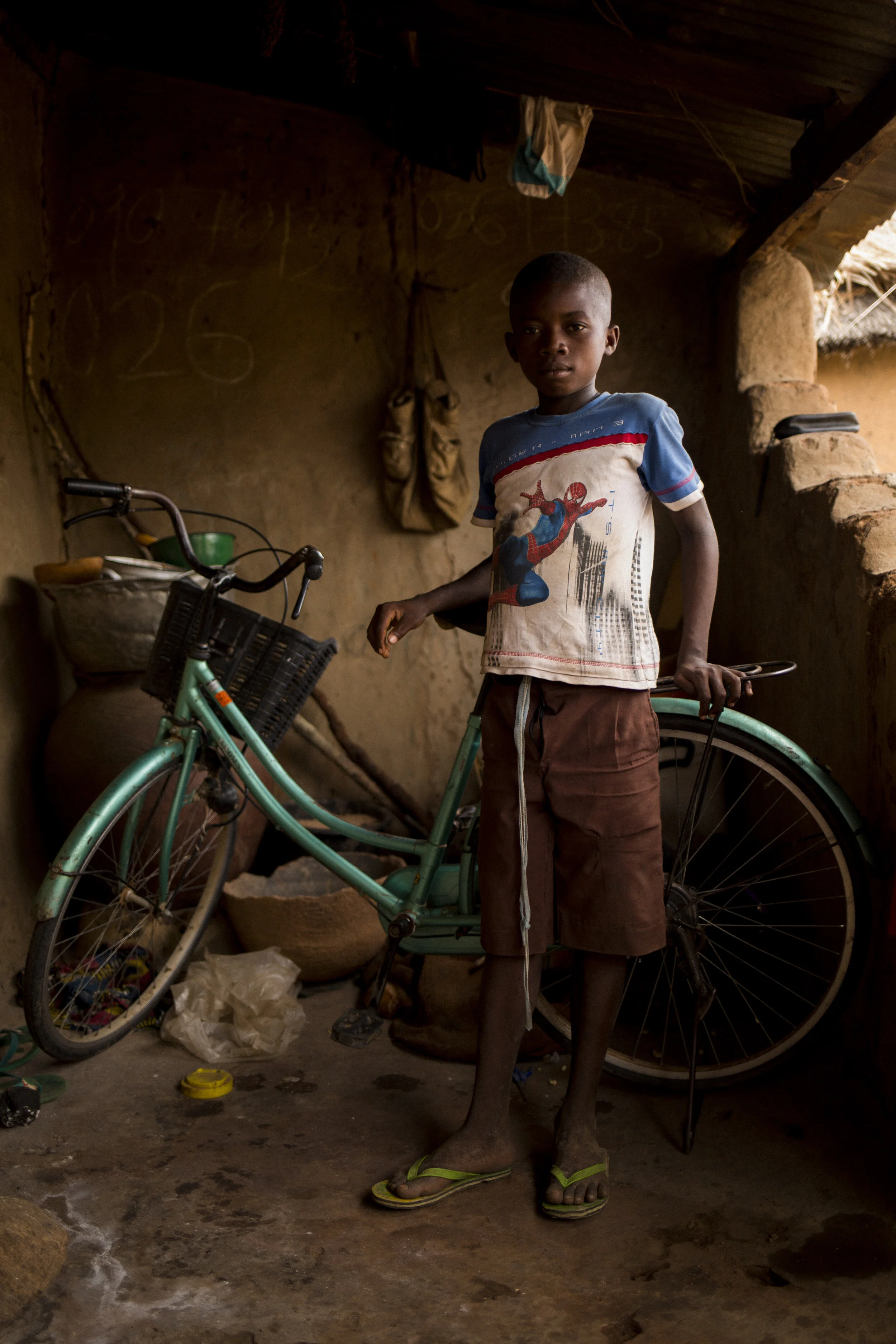 Ghana boy &amp; bicycle