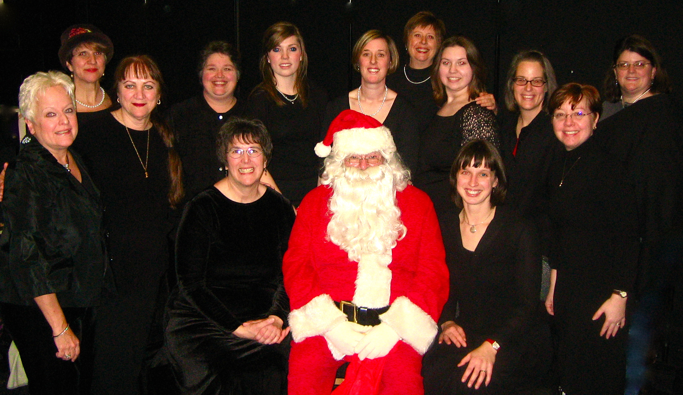 Holiday Pops 2009 group photo with Santa.JPG